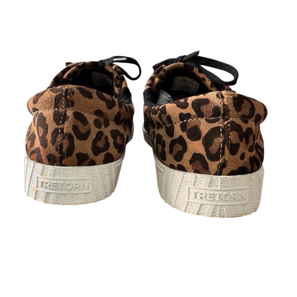 Tretorn Womens Leather Nylite Plus 2 Leopard Animal Print Sneakers Shoes, Size 9 - Picture 6 of 10
